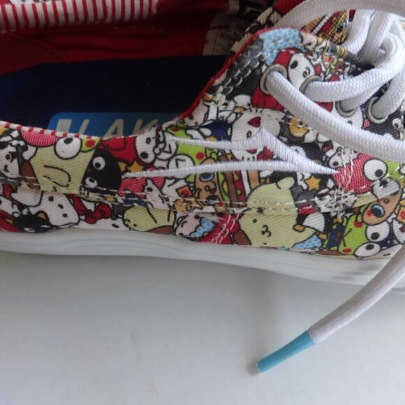 LAKAI Hello Sanrio canvas sneakers size men's/youth 4, Camby style, Kitty print - Picture 13 of 15